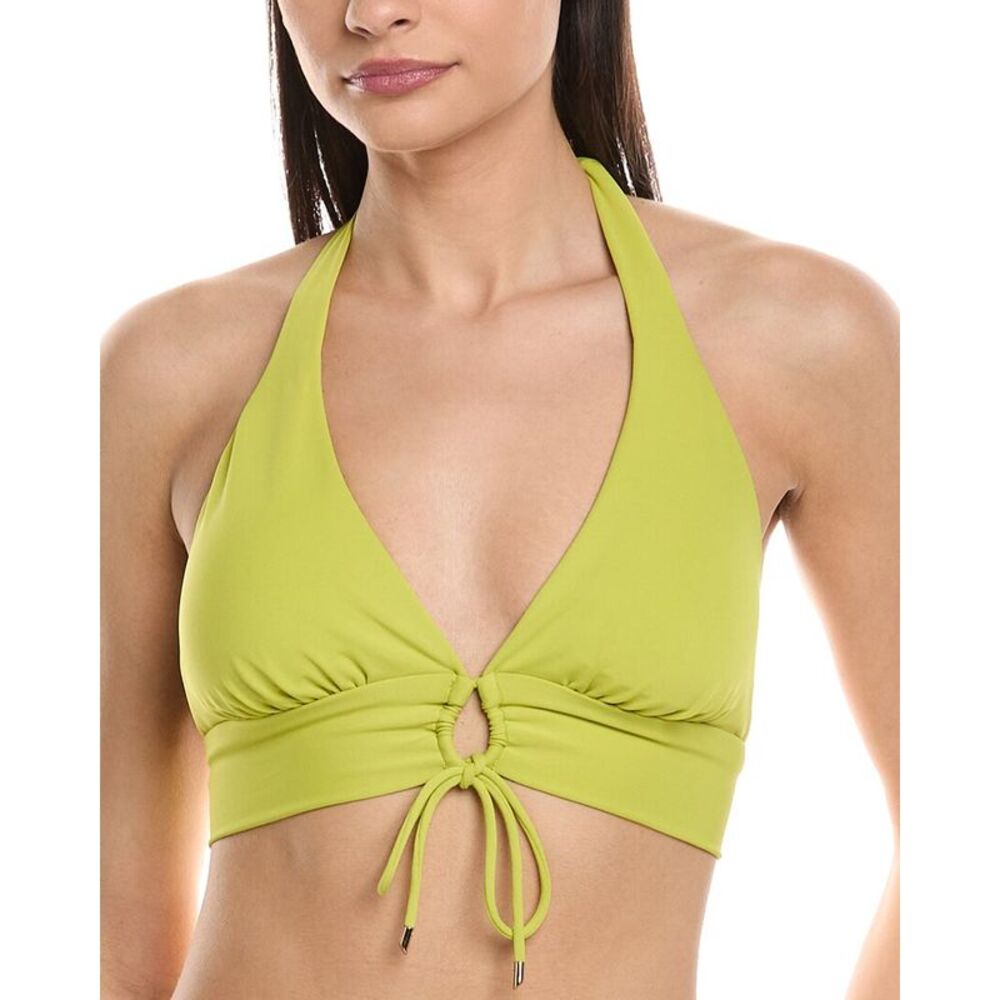 Robin Piccone Womens  Aubrey Halter D Cup, Green